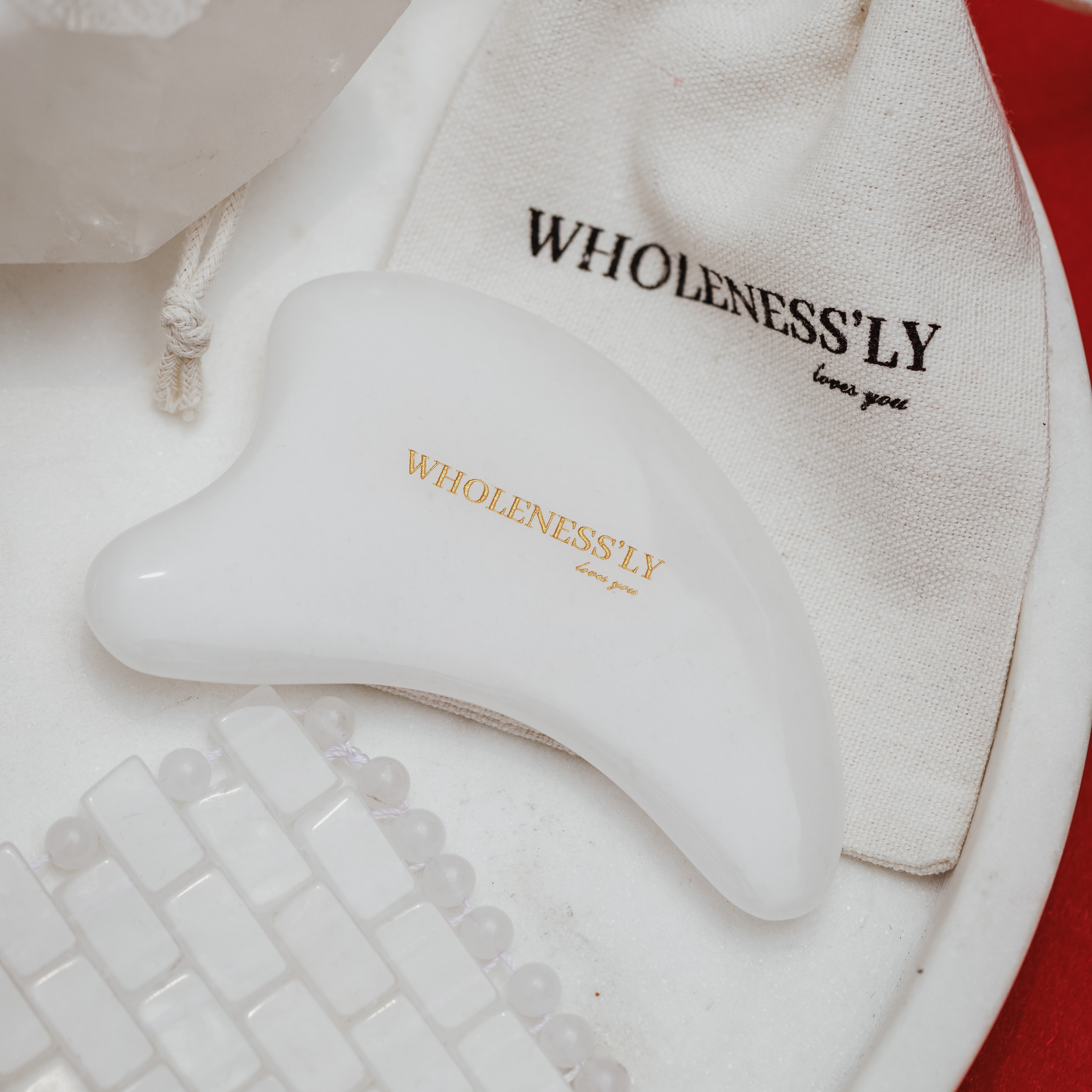 White Jade Wave Restorer Gua Sha -Wholenessly