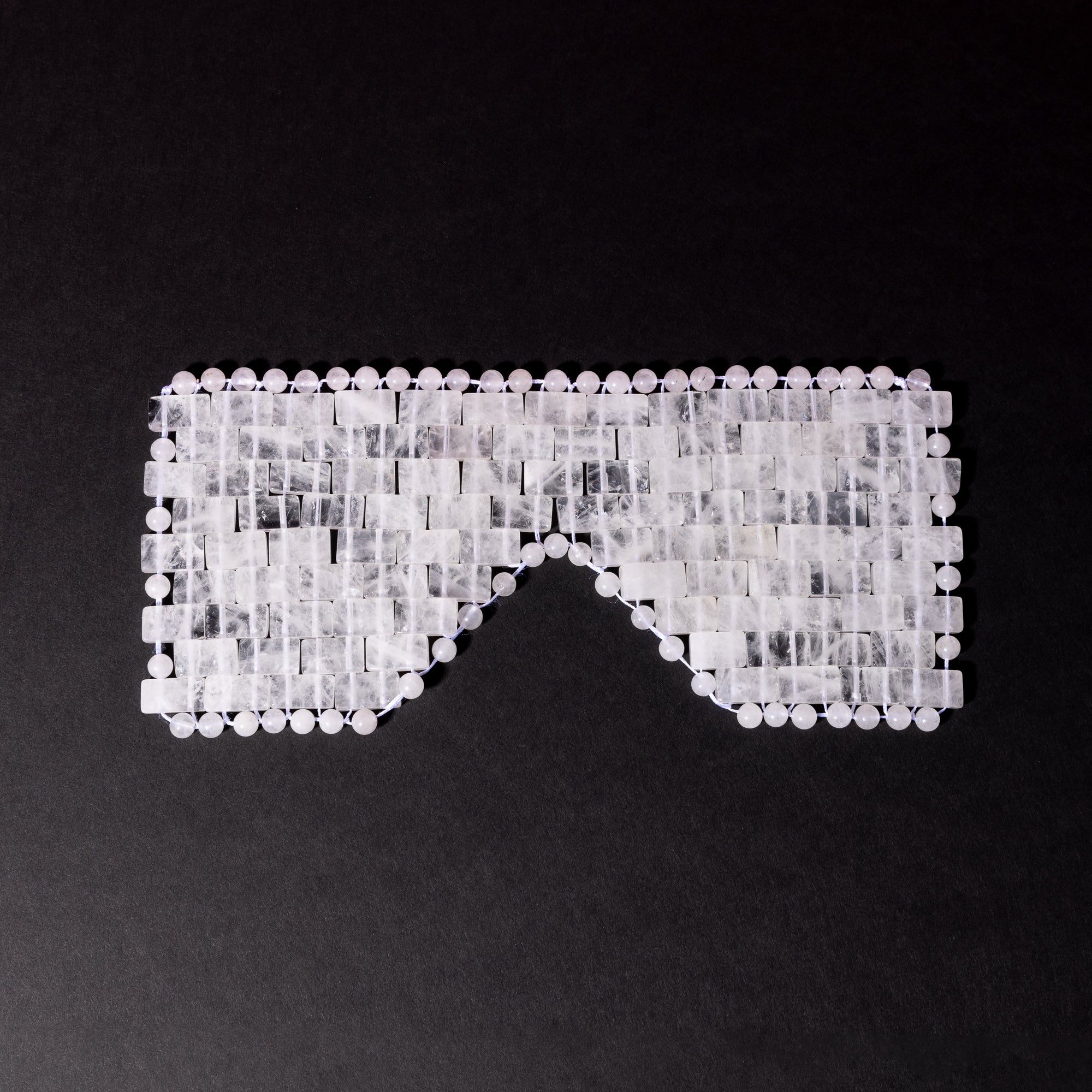 Clear Quartz Crystal Eye Mask for Tired Eyes - Wholenessly